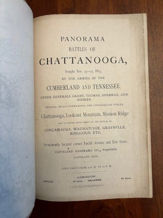 Panorama Battles of Chattanooga, Fought Nov. 23-25, 1863, by the Armies of the Cumberland and Tennessee under Generals Grant, Thomas, Sherman, and Hooker. General Bragg Commanding the Confederate Forces. Chattanooga, Lookout Mountain, Mission Ridge, and Localities Made Famous by the Battles of Chicamauga, Wauhatchie, Ringgold, etc.