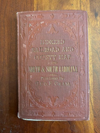 INDEXED RAILROAD AND COUNTY MAP. NORTH AND SOUTH CAROLINA.
