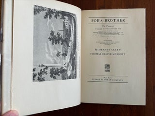 Item #101046 Poe's Brother: The Poems of William Henry Leonard Poe. Hervey Allen, Thomas Ollive...