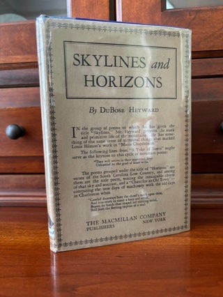 Item #101126 Skylines and Horizons. DuBose Heyward