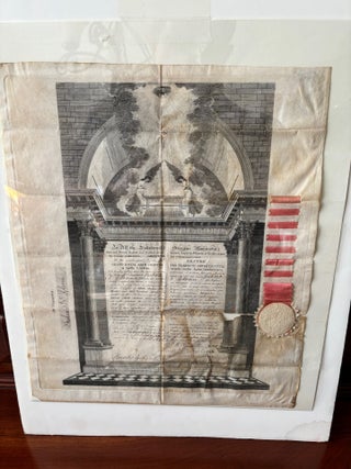 Item #101171 1826 South Carolina Masonic Document, Promotion to Royal Arch Mason. South Carolina...