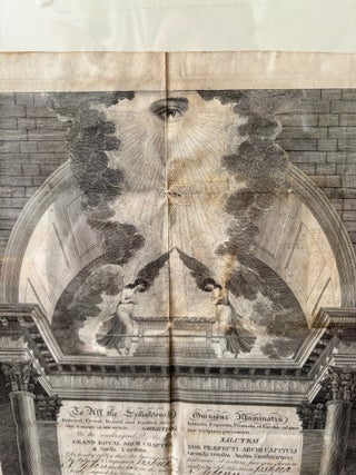 1826 South Carolina Masonic Document, Promotion to Royal Arch Mason.