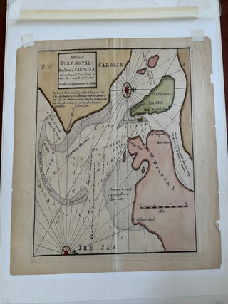 A Plan of Port Royal Harbour in Carolina with the. Herman Moll.