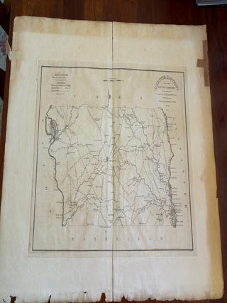Item #101204 Original Vintage 1825 Map Chester District SOUTH CAROLINA from Mills Atlas. Charles...