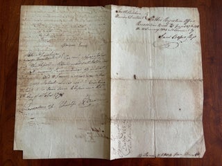 Land Deed to James Crawford from Harrison Lucas, October 8, 1798, Marion and Georgetown Districts SOUTH CAROLINA.