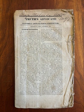 Truth's Advocate and Monthly Anti-Jackson Expositor