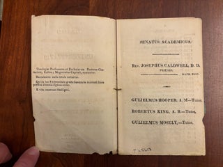 Catalogus Universitatis Carolinae Septentrionalis.