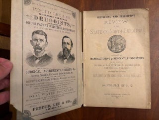 Historical and Descriptive Review of the State of North Carolina, including the Manufacturing and Mercantile Industries of the Towns of Durham, Fayetteville, Henderson, Oxford and Raleigh, and Sketches of Their Leading Men and Business Houses.