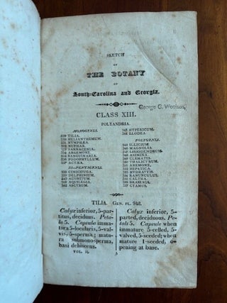 A Sketch of the Botany of South Carolina and Georgia. Volume II only.