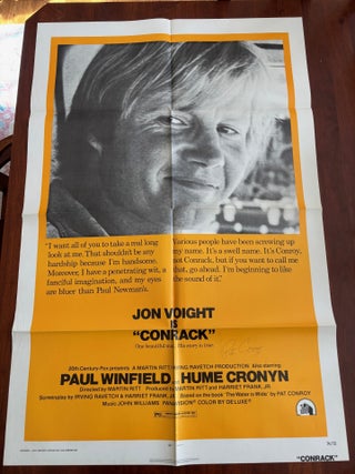 Item #101553 1974 Conrack Original Movie House Full Sheet Poster SIGNED by Pat Conroy