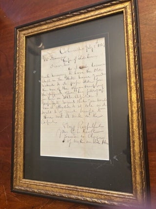 Item #101555 ALS from C.E. Kirk, Foreman in Charge of Work on State House (South Carolina)...