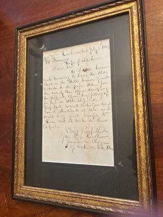 Item #101555 ALS from C.E. Kirk, Foreman in Charge of Work on State House (South Carolina)...