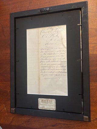 ALS from C.E. Kirk, Foreman in Charge of Work on State House (South Carolina) regarding Request to Have the Old Bell from The State House Restored and Put in Use in the State Capitol During the Reconstruction Era.