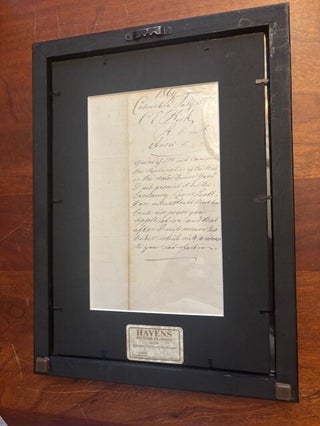 ALS from C.E. Kirk, Foreman in Charge of Work on State House (South Carolina) regarding Request to Have the Old Bell from The State House Restored and Put in Use in the State Capitol During the Reconstruction Era.