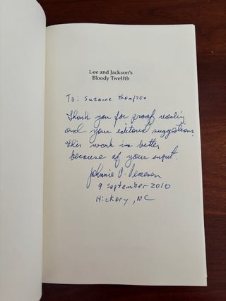 Lee and Jackson's Bloody Twelfth: The Letters of Irby Goodwin Scott, First Lieutenant, Company G, Putnam Light Infantry, Twelfth Georgia Volunteer Infantry.