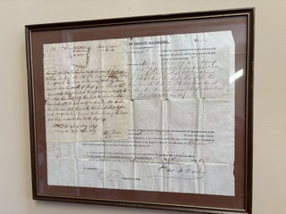 Item #101716 1839 Bladen County NORTH CAROLINA, Cheshire Family Land Grant, SIGNED by NC Gov...