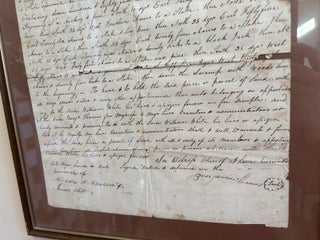 1825 Bladen County NORTH CAROLINA Land Deed to William White, Great Swamp, Mill