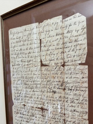 1812 Bladen County NORTH CAROLINA Tax Levy, William Wood, Bearford Swamp, NC