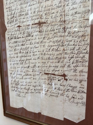 1812 Bladen County NORTH CAROLINA Tax Levy, William Wood, Bearford Swamp, NC