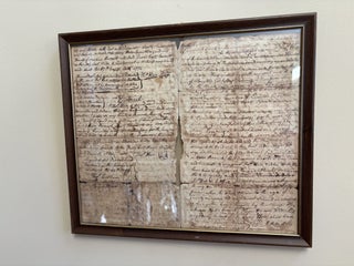 Item #101719 1772 Brunswick County NORTH CAROLINA Will for Dr Thomas Hall, Colonial Physician