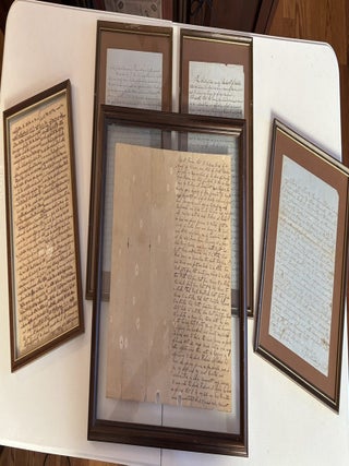 Lot of 5 Richard LEWIS Family Plantation Documents (including Slave. Richard Mullington Lewis Family.