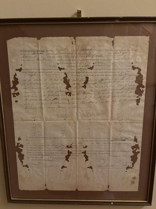 Collection of 7 Land Documents related to the GILLESPIE Family Plantation, Bladen County, North Carolina