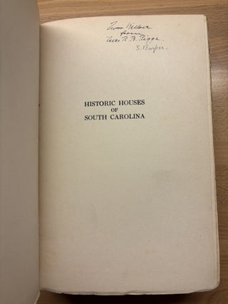 Historic Houses of South Carolina