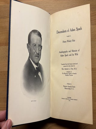 Descendants of Adam Spach.
