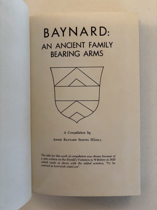 Baynard - An Ancient Family Bearing Arms