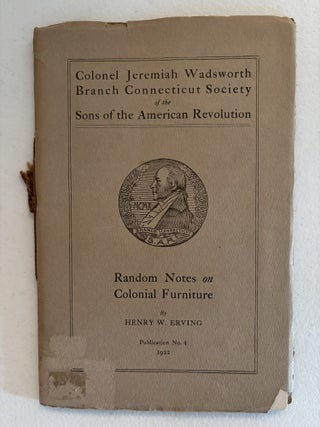 Random Notes on Colonial Furniture