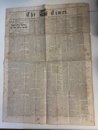 The Times: The Reading Matter will consist of Original Stories, History Biography, Agriculture, Education, Poetry, and the Foreign and Domestic News of the Day [caption title]. Greensboro, N.C.: August 27, 1857, Vol. II, Number 35.