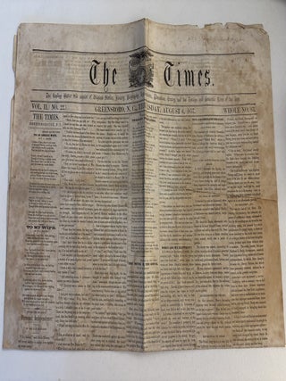 The Times: The Reading Matter will consist of Original Stories