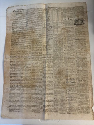 The Times: The Reading Matter will consist of Original Stories, History Biography, Agriculture, Education, Poetry, and the Foreign and Domestic News of the Day [caption title]. Greensboro, N.C.: August 6, 1857, Vol. II, Number 22.