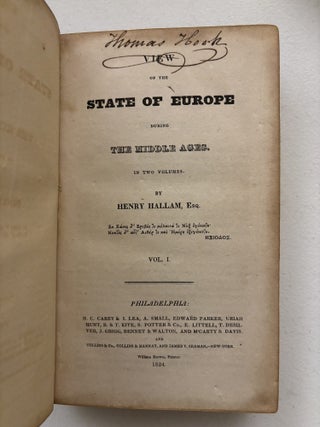 View of the State of Europe During the Middle Ages