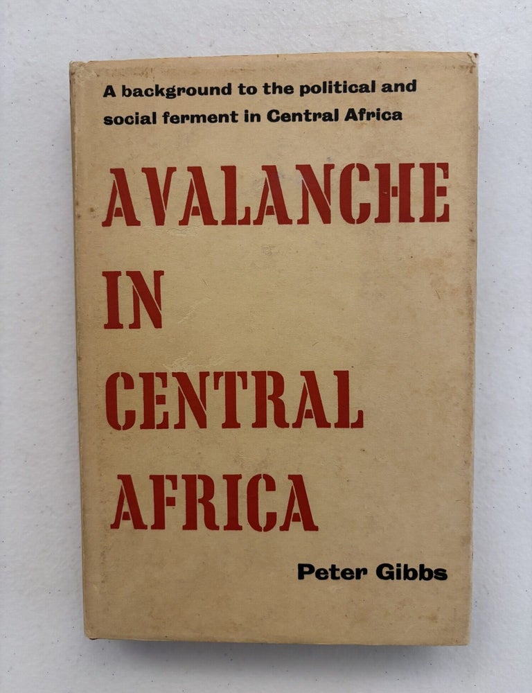 Item #101925 Avalanche in Central Africa. Peter Gibbs.