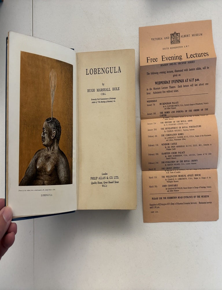 Item #101927 Lobengula. Hugh Marshall Hole.